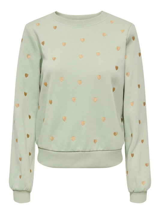 Damen ONLATIKA L/S O-NECK GLITTER EMB. BO