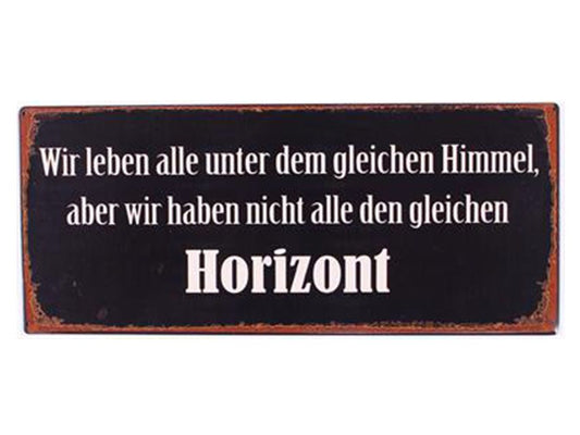 Wir leben alle unter dem gleichen Himmel