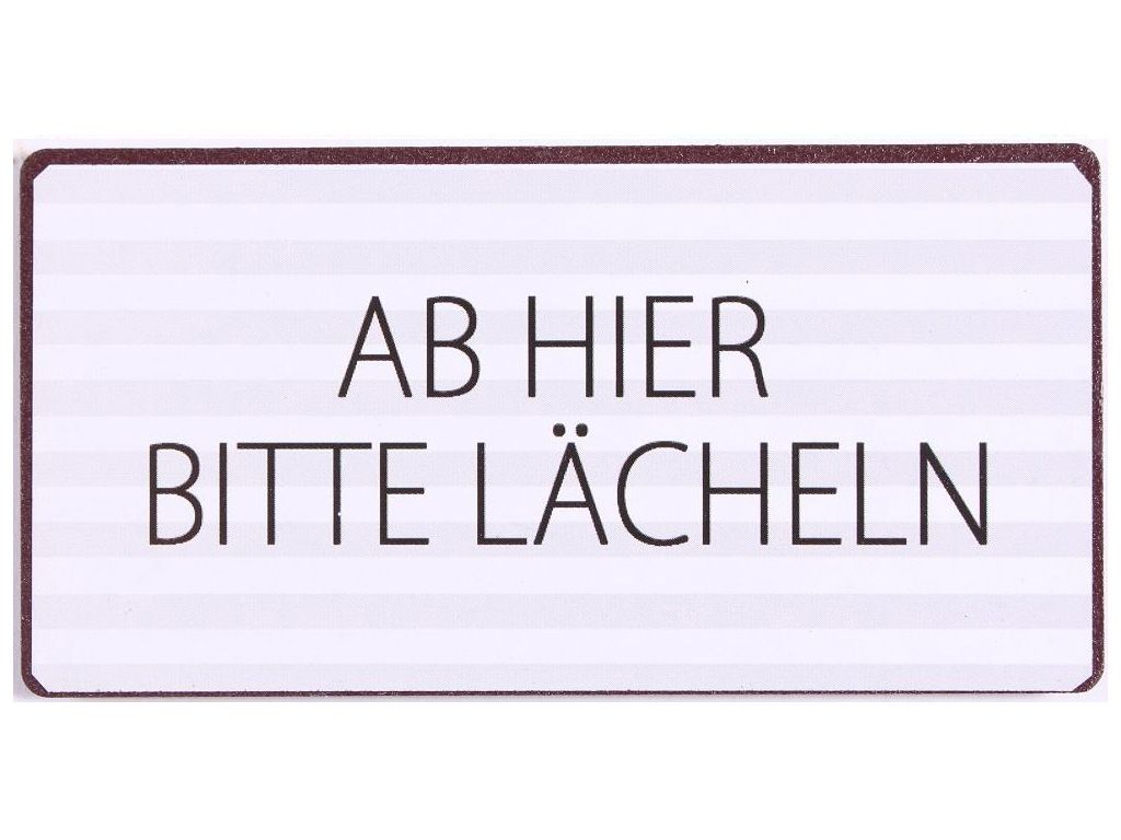 AB HIER BITTE LÄCHELN