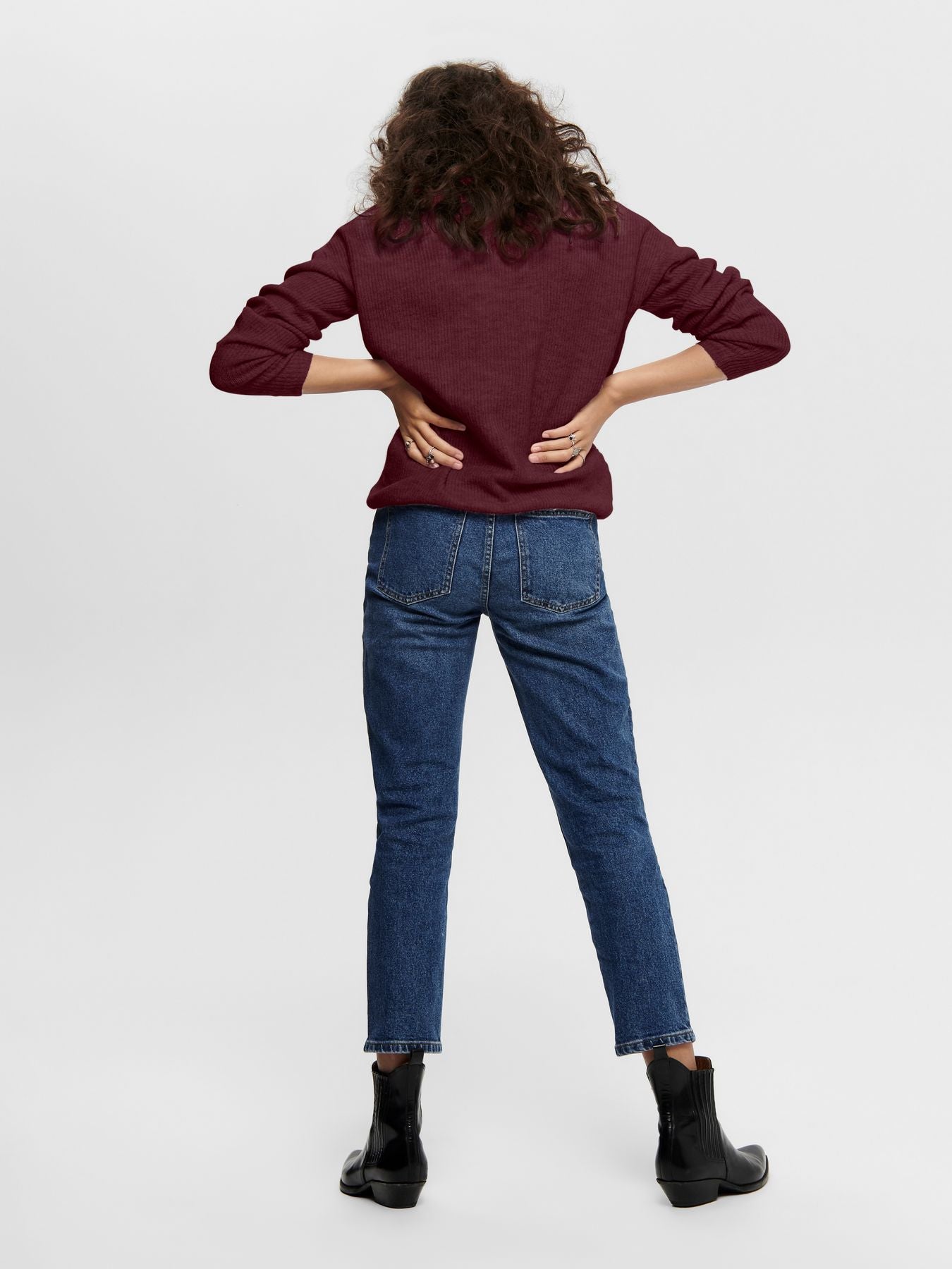 Damen ONLCAMILLA V-NECK L/S PULLOVER KNT