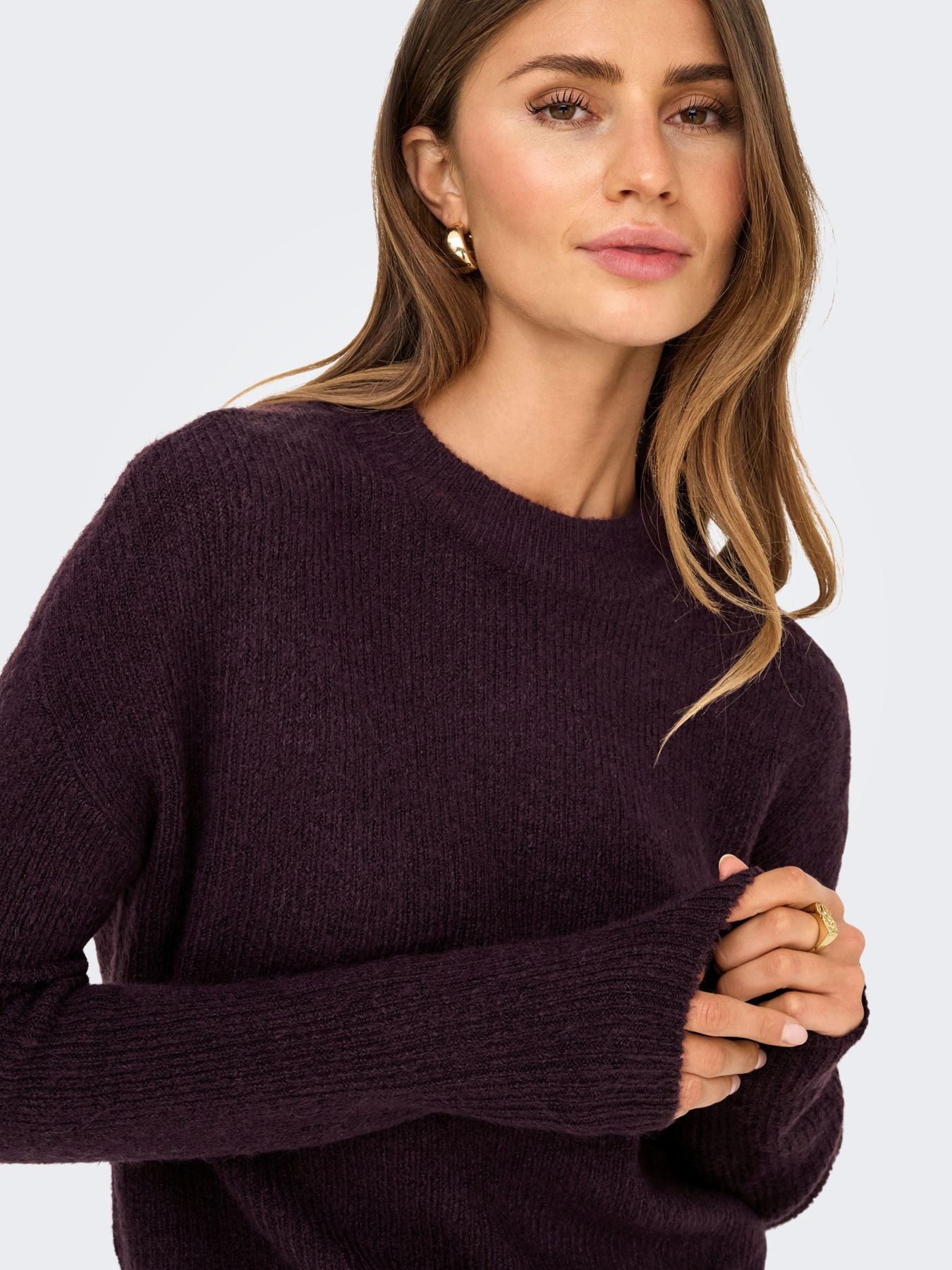 Damen ONLCAMILLA O-NECK L/S PULLOVER NOOS