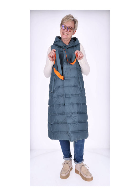 Steppweste Damen Lang