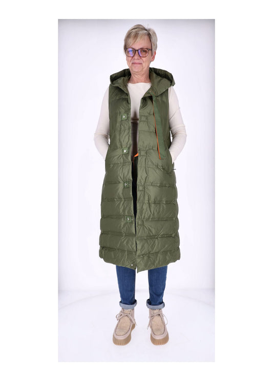 Steppweste Damen Lang