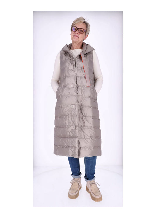 Steppweste Damen Lang