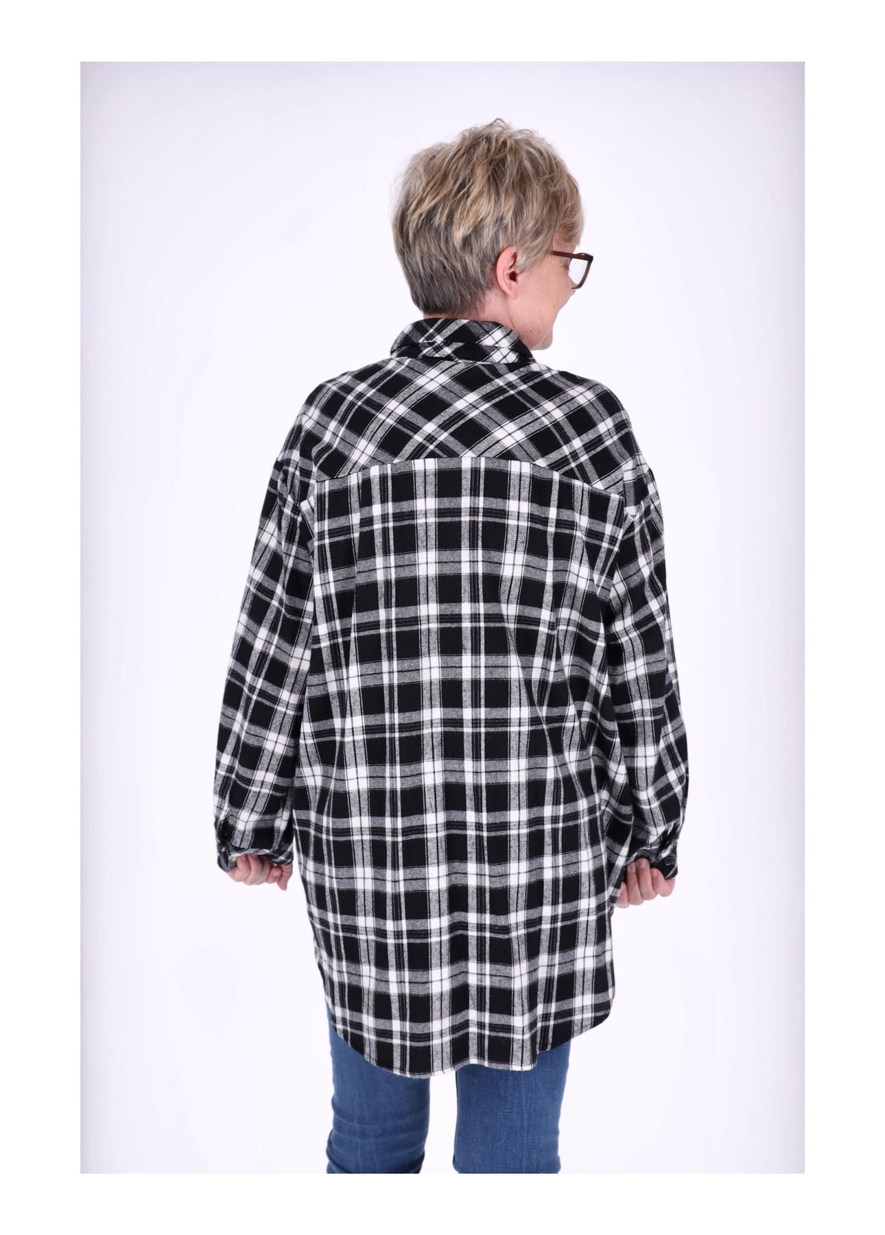 Flanellbluse Damen Karo