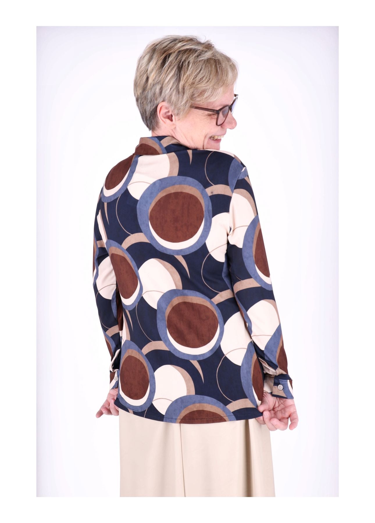 Bluse AOP Kreise
