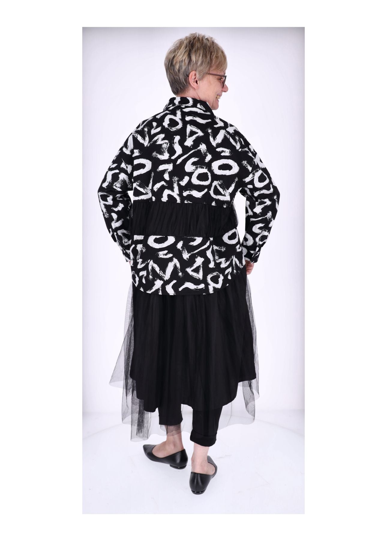 Kleid Materialmix