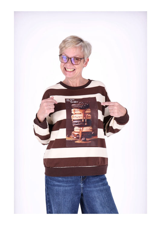 Sweatshirt Damen Ringel