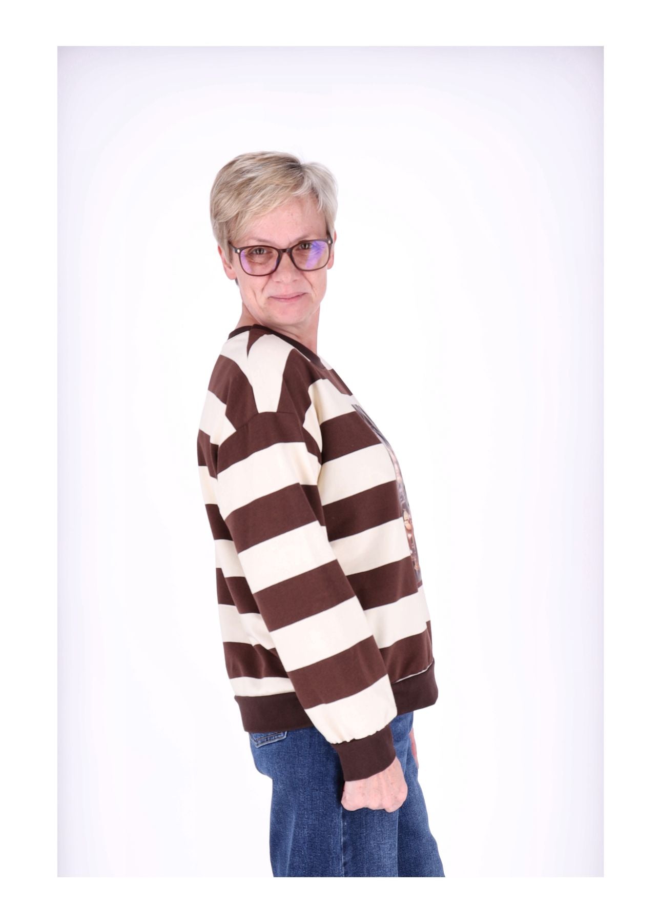 Sweatshirt Damen Ringel