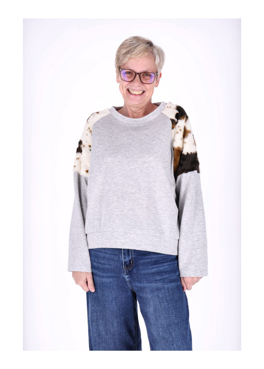 Sweat Kuhfelleinsatz