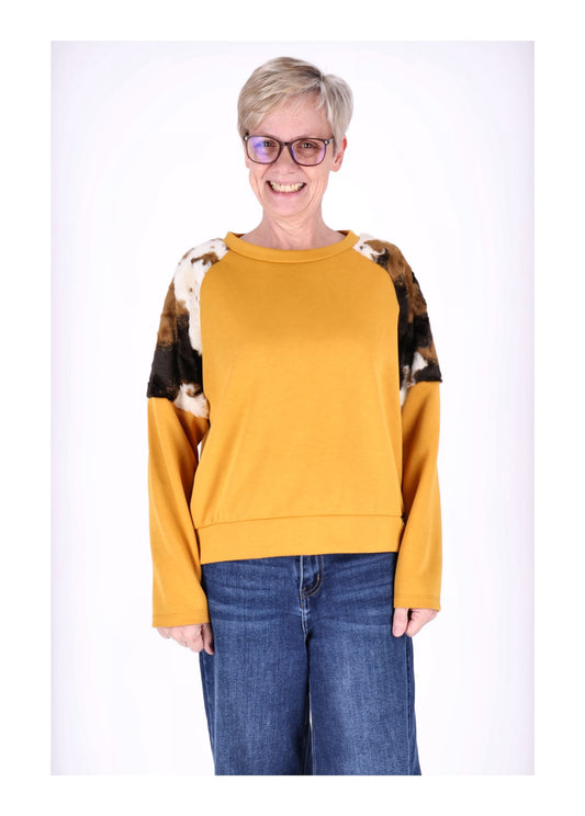 Sweat Kuhfelleinsatz