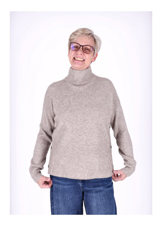Strickpullover Damen Stehkragen