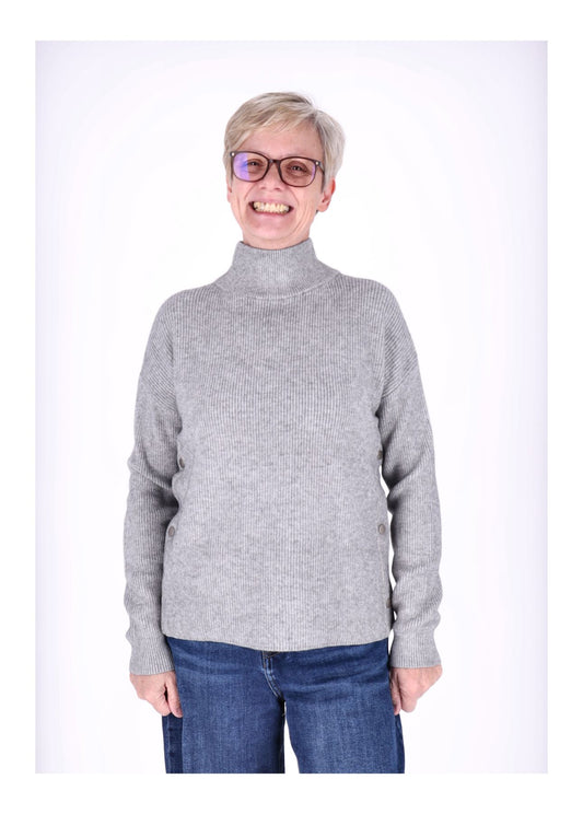 Strickpullover Damen Stehkragen