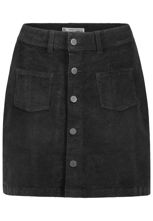 Damen DOB Rock,mini,Knopfleiste,