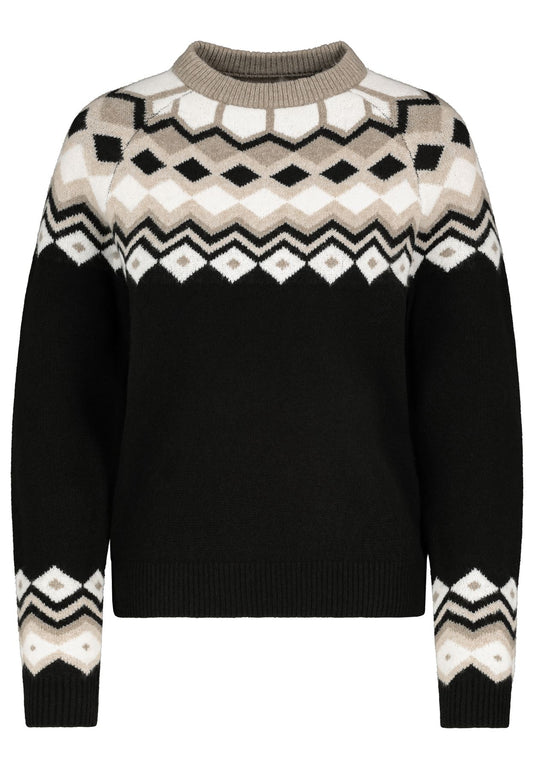 Damen DOB Pullover,Rundhals mit breitem R