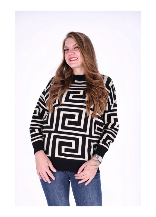 Strickpullover Damen AOP Grafisch