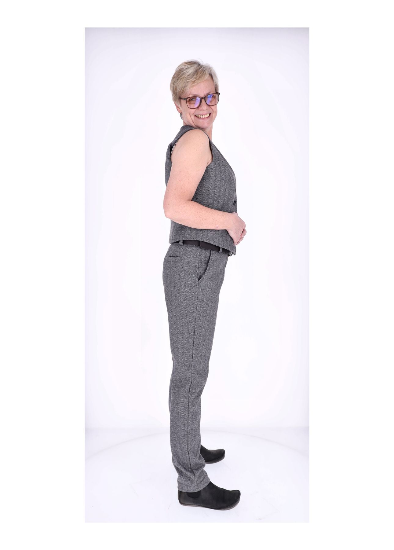 Weste Damen Konfektion Wolloptik