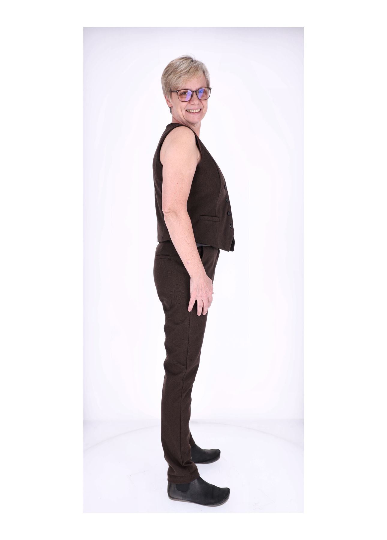 Weste Damen Konfektion Wolloptik