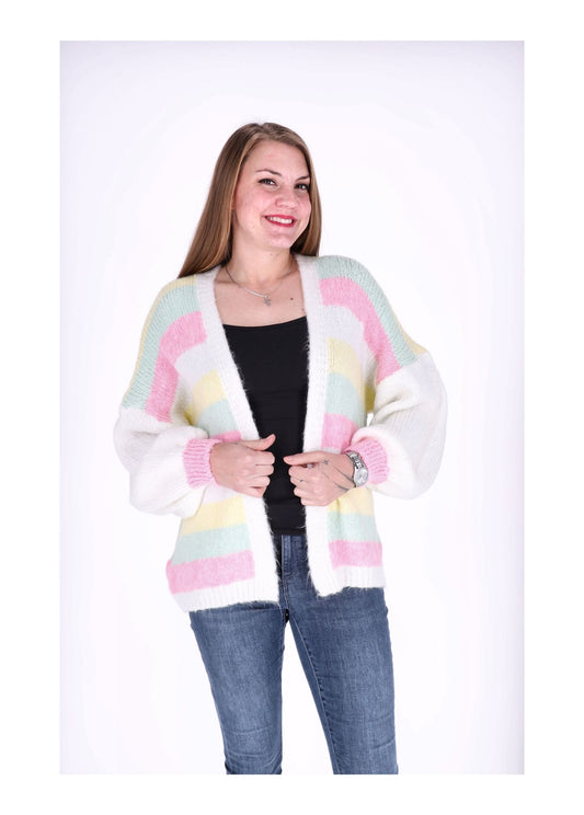 Strickjacke Ringel kurz