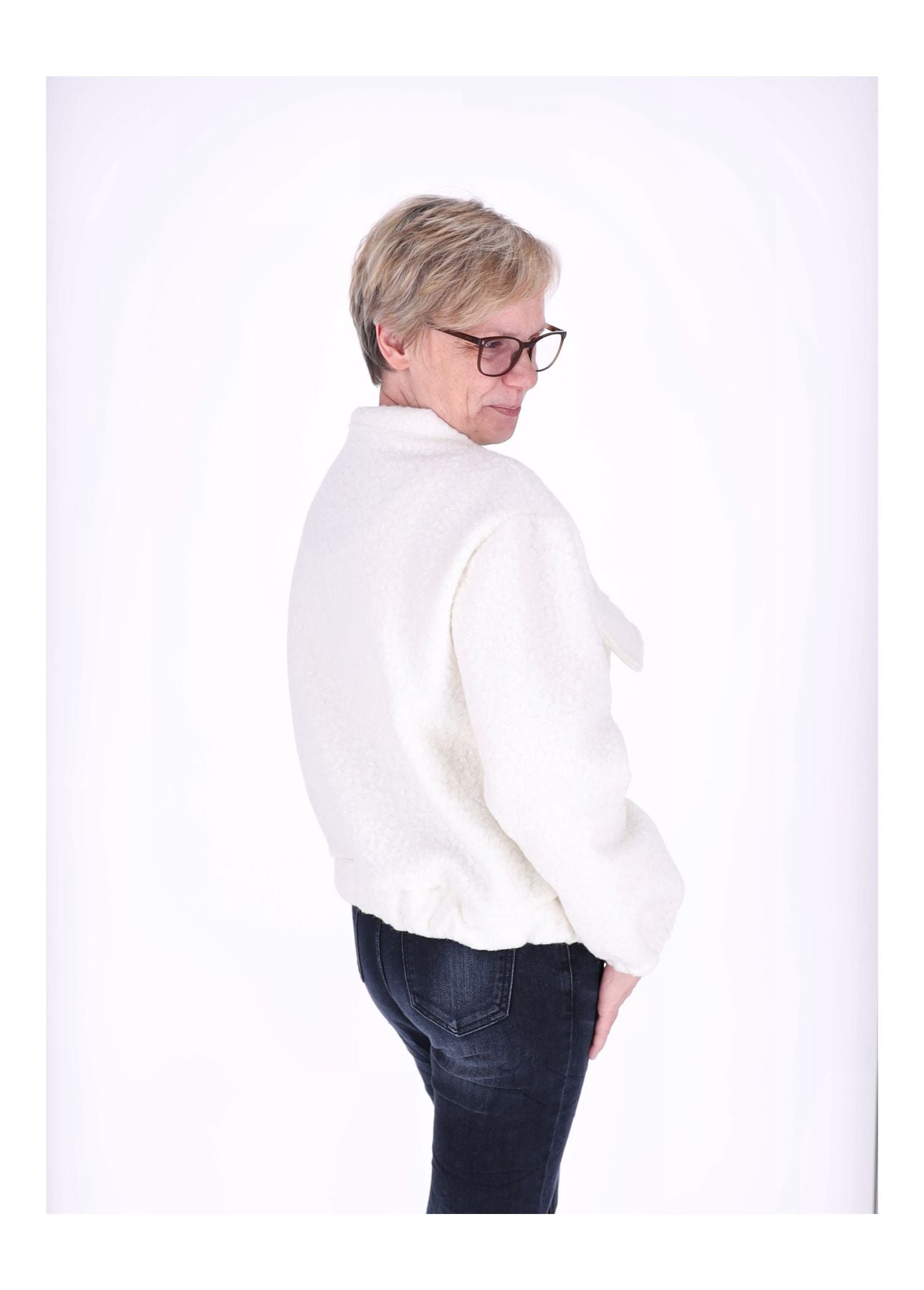Bundjacke Damen Boucle