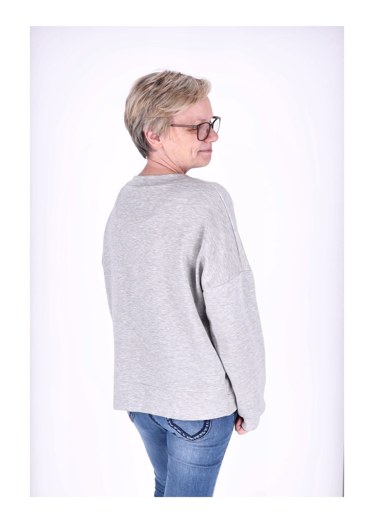 Sweat Damen Stickerei Vitage