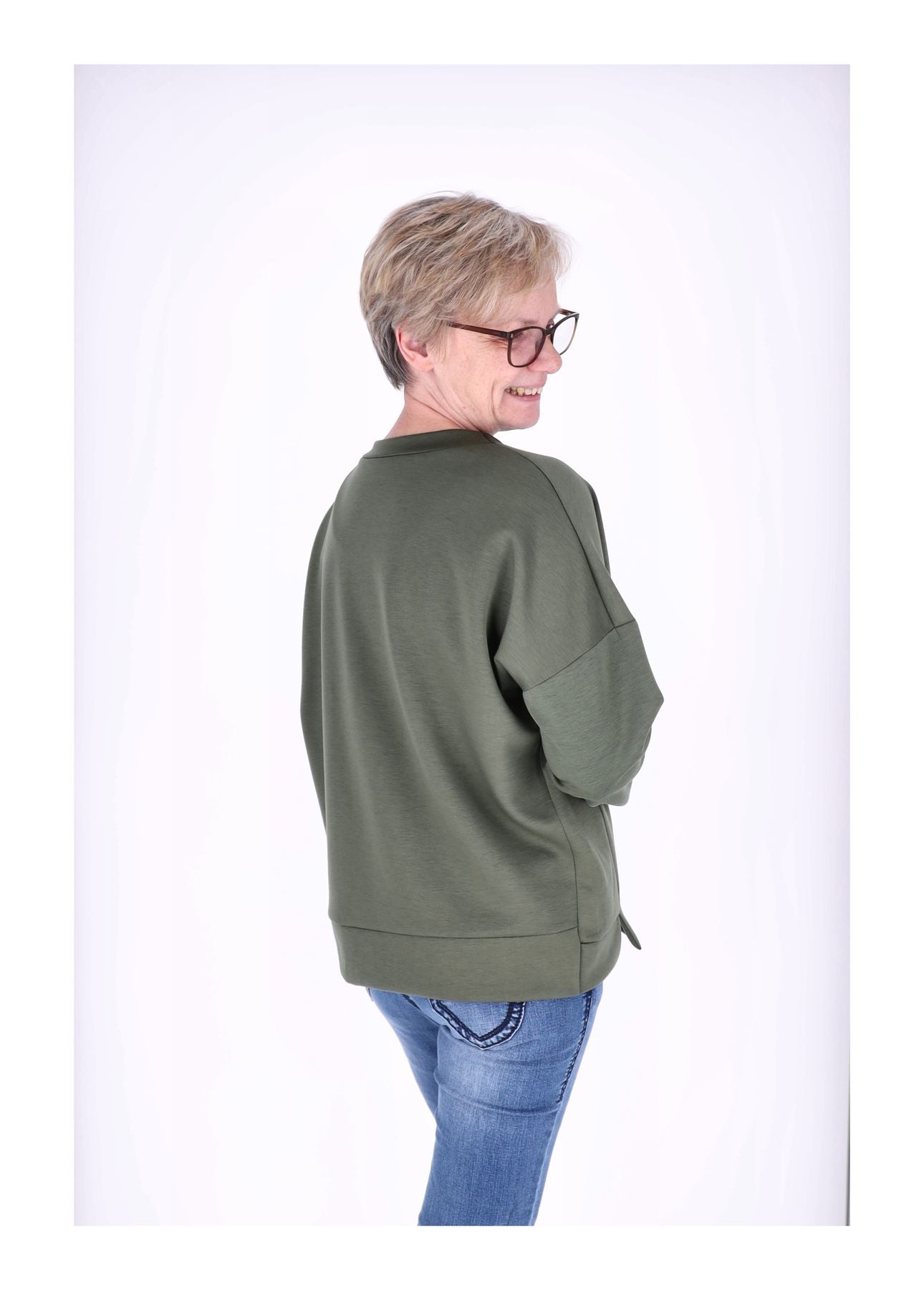Sweat Damen Stickerei Vitage
