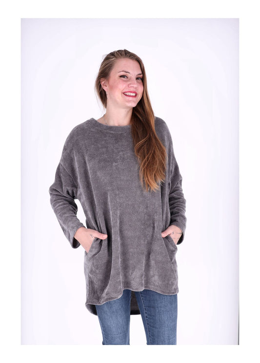 Longshirt Damen Cordoptik