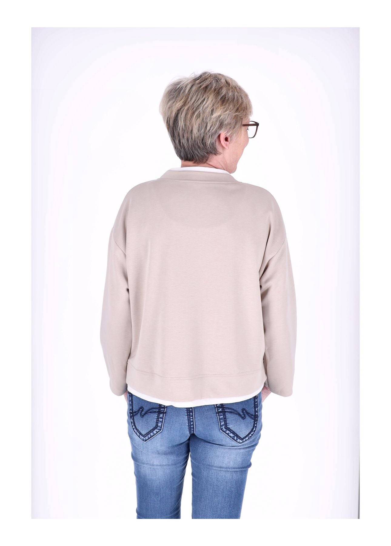 Sweatshirt Damen Douple Layer