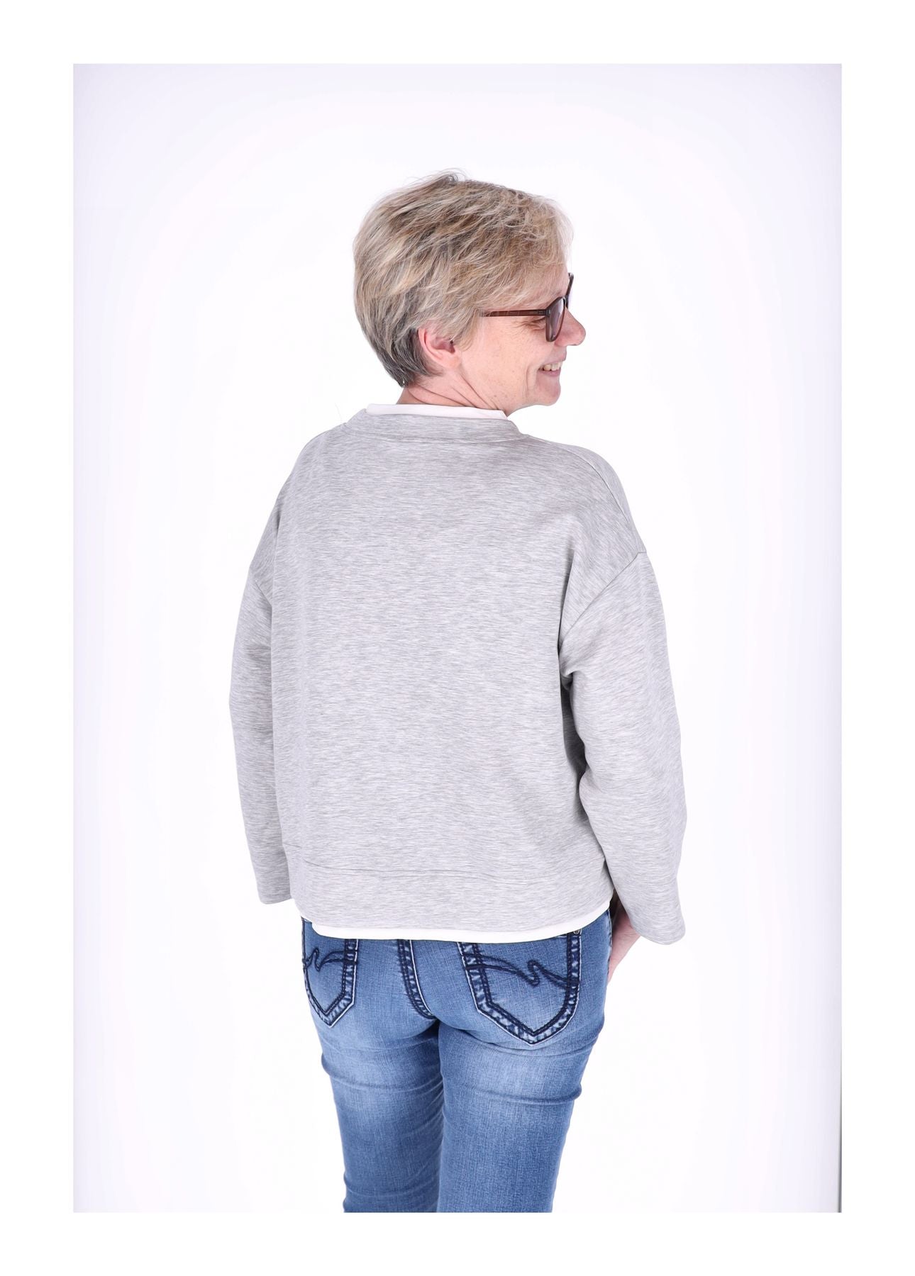 Sweatshirt Damen Douple Layer
