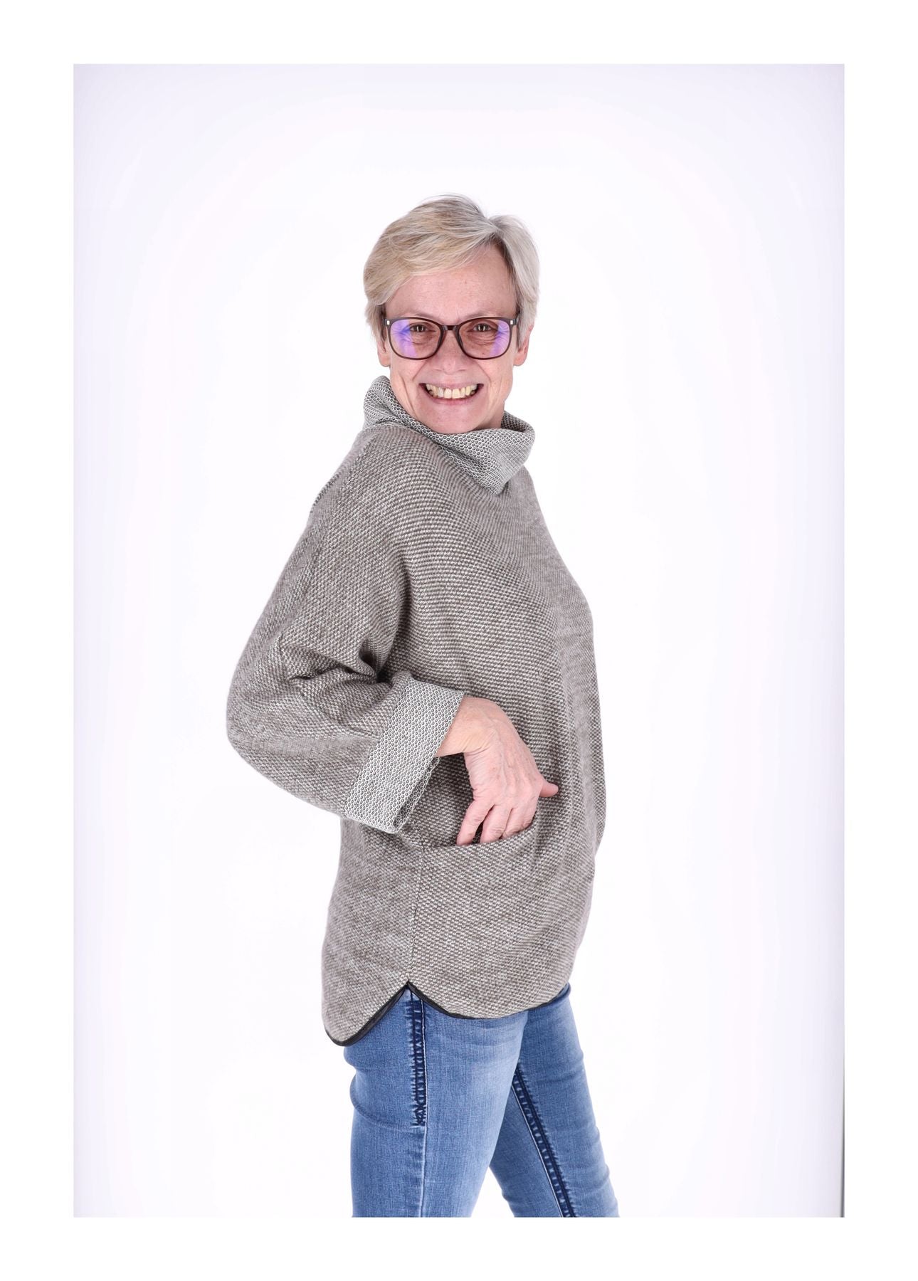 Damen Shirt mit Rollkragen