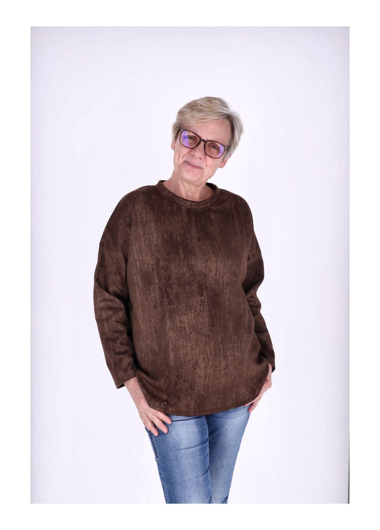 Sweat Damen Marmoriert