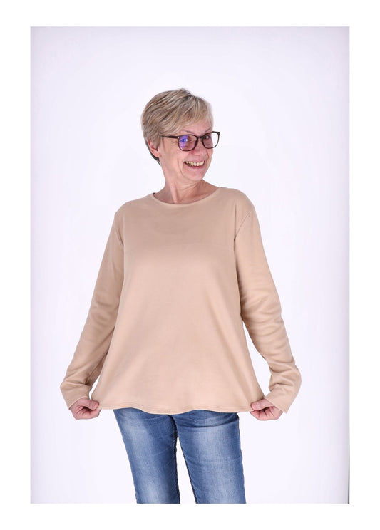 Shirt Damen Veloureoptik