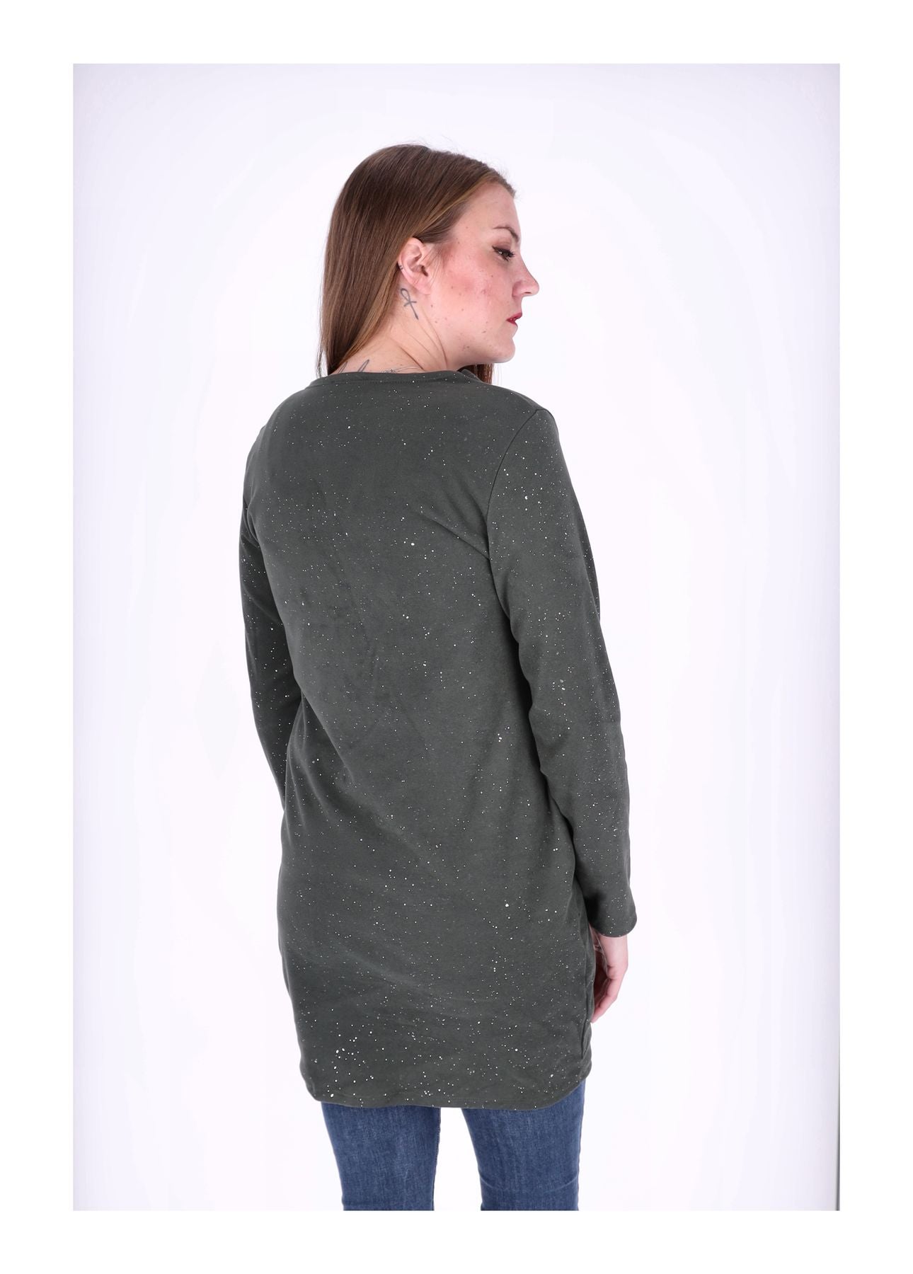 Kleid Veloureoptik Strasssteine