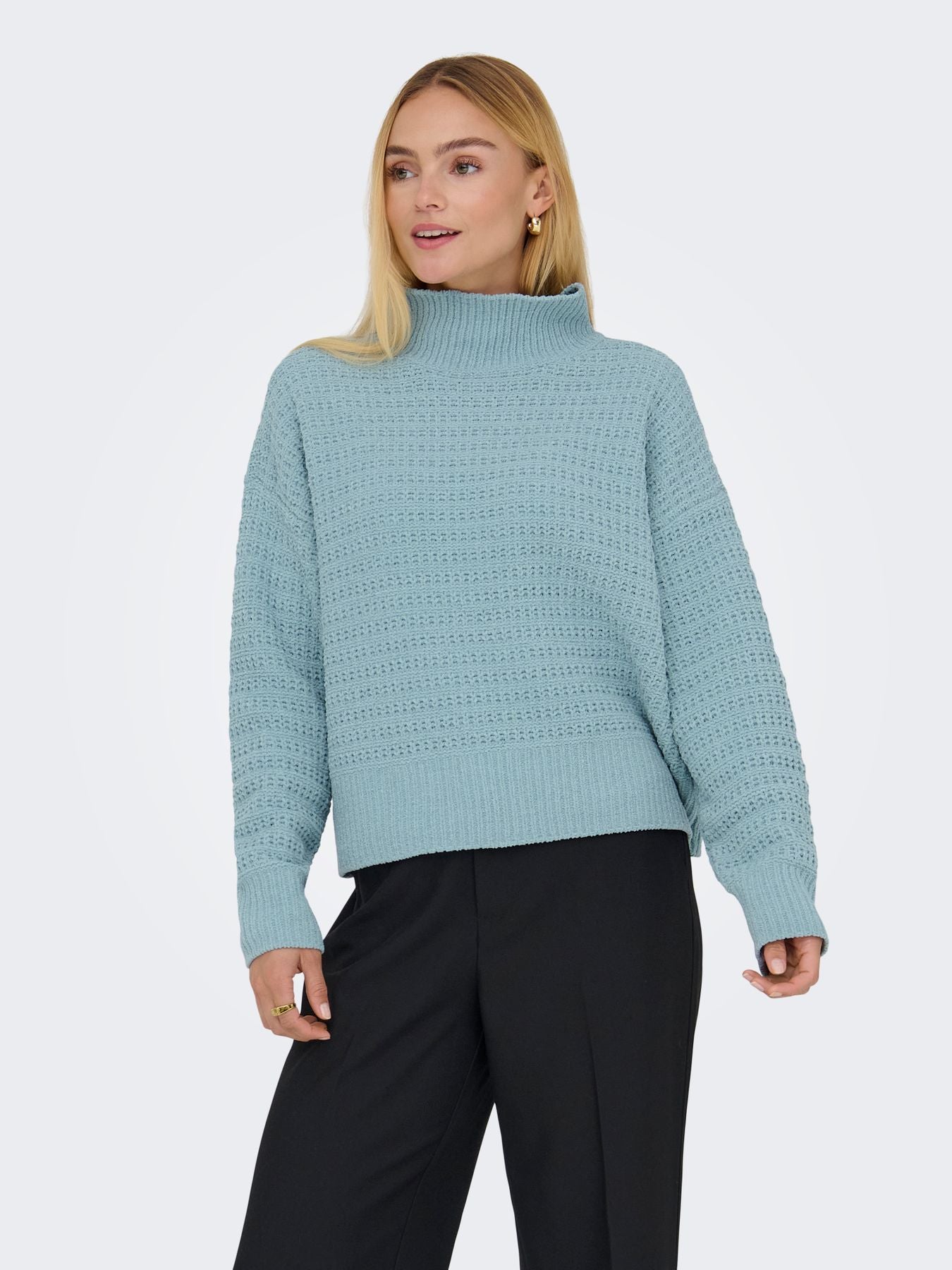 Damen ONLGLOBE LS HIGHNECK BF KNT
