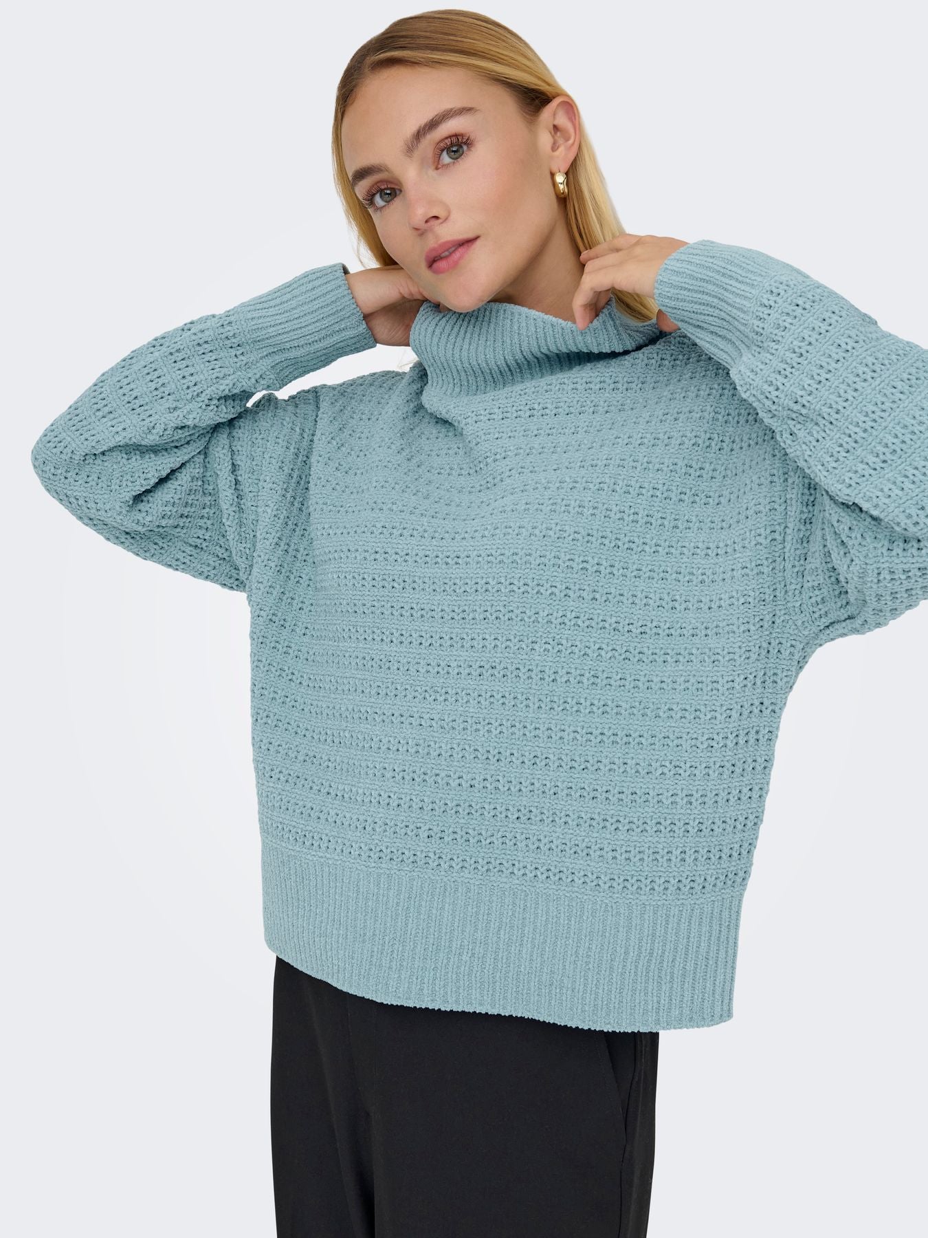 Damen ONLGLOBE LS HIGHNECK BF KNT