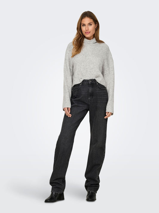 Damen ONLMELANIE L/S ROLLNECK PULLOVER KN