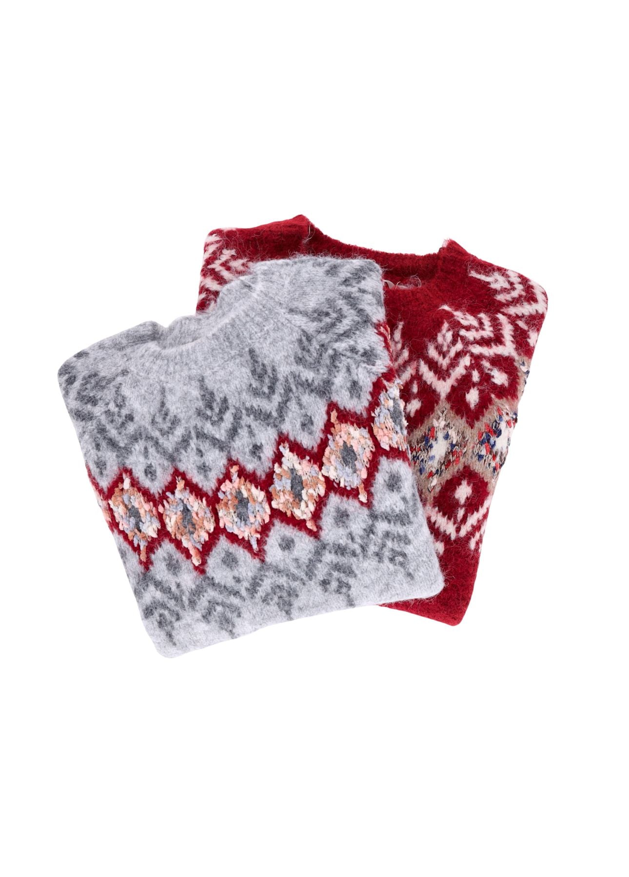 Strickpullover Damen Norwegermuster