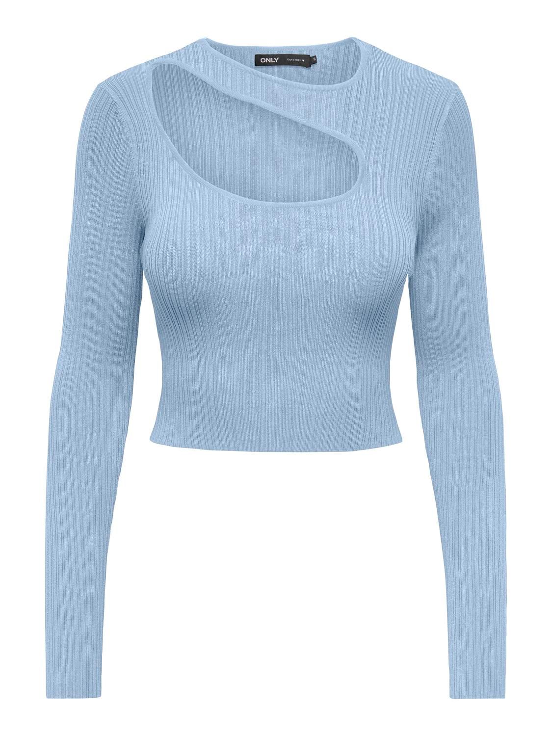 Damen ONLMEDDI LS PEEK-A-BOO O-NECK CC KNT