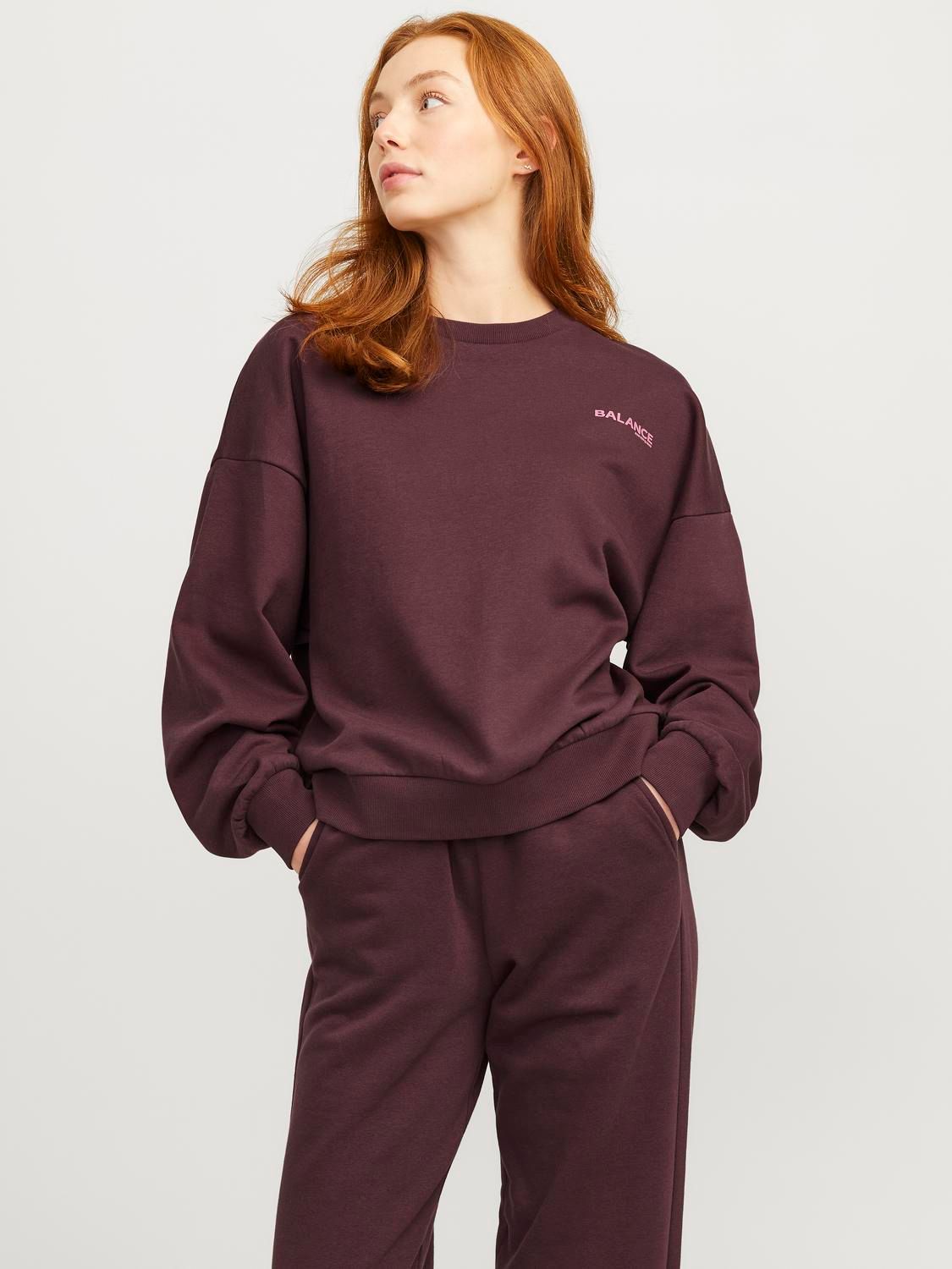 Damen JXCAROL RLX SHORT LS CREW SWT