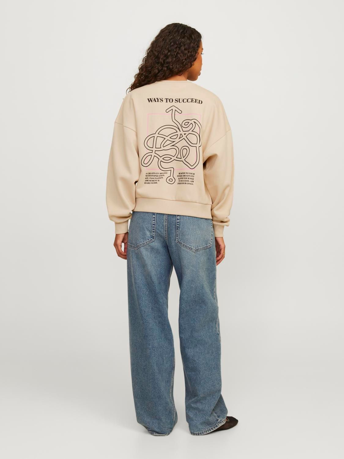 Damen JXCAROL RLX SHORT LS CREW SWT