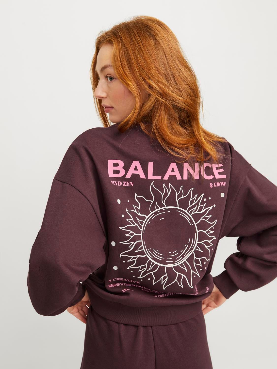 Damen JXCAROL RLX SHORT LS CREW SWT