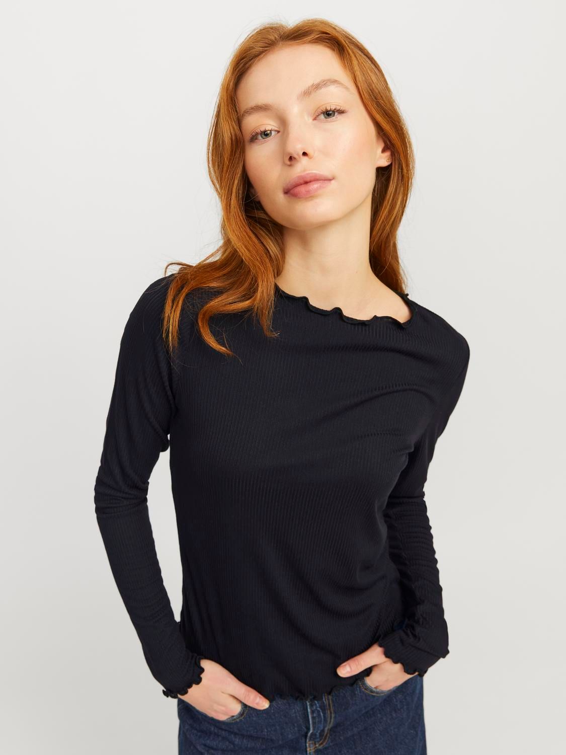 Damen JXHAYDEN STR LS TEE JRS NOOS