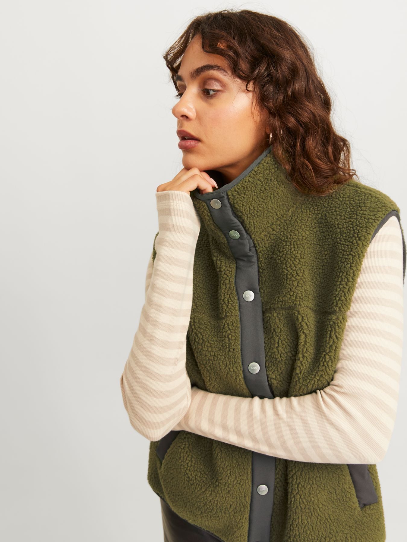 Damen JXNELLIE TEDDY VEST OTW