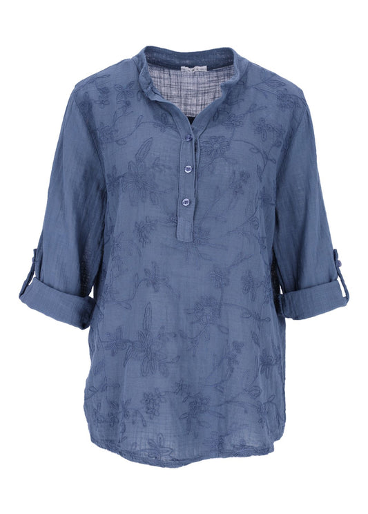 Damen Blusenshirt Stickerei