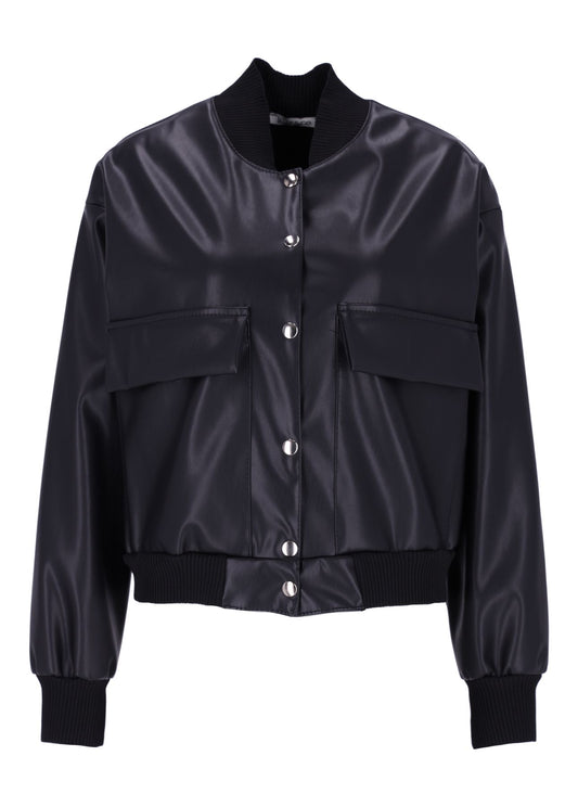 Bluson Jacke Lederoptik
