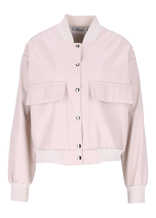 Bluson Jacke Lederoptik