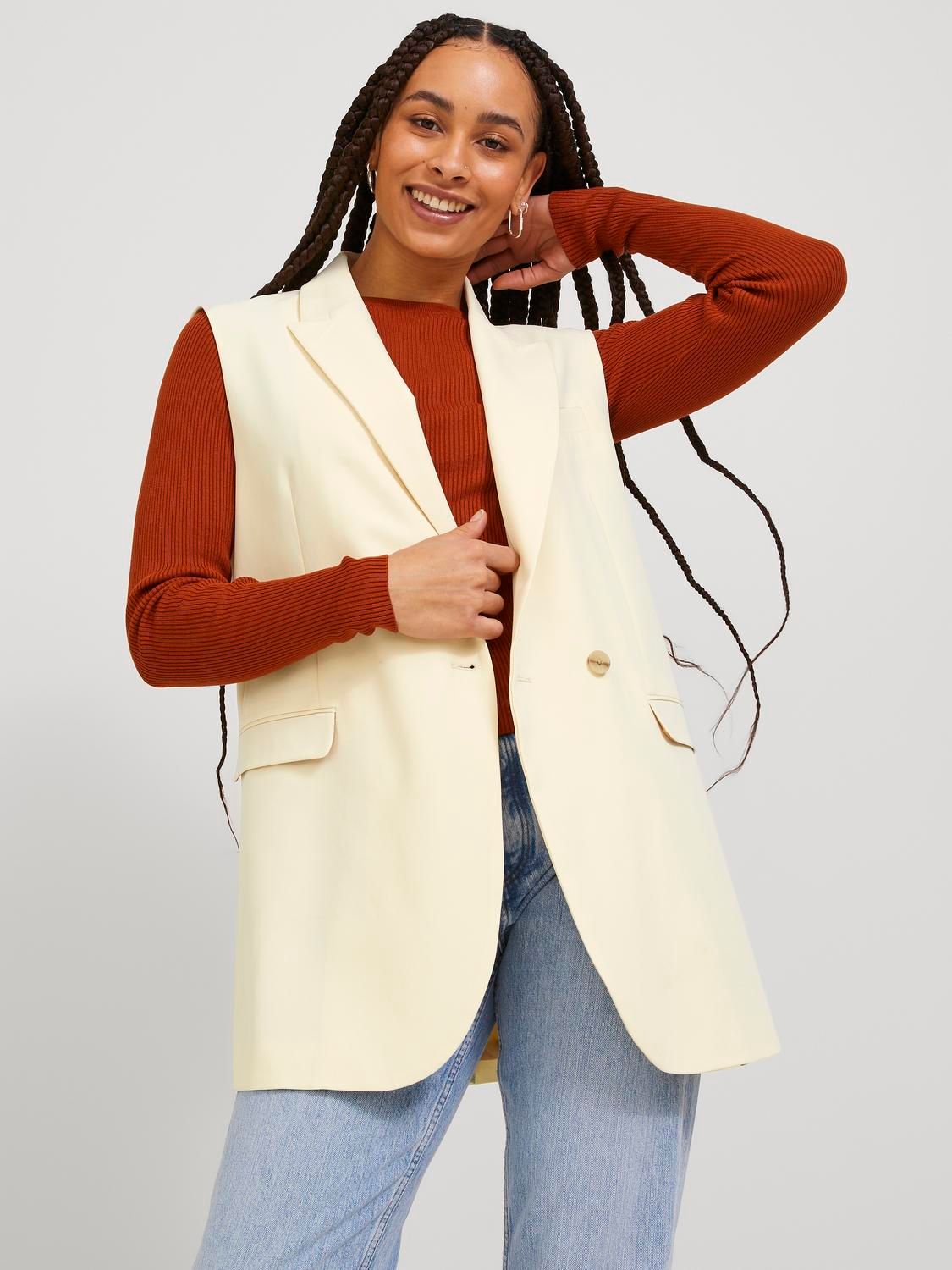 Damen JXMARY SL BLAZER PNT NOOS