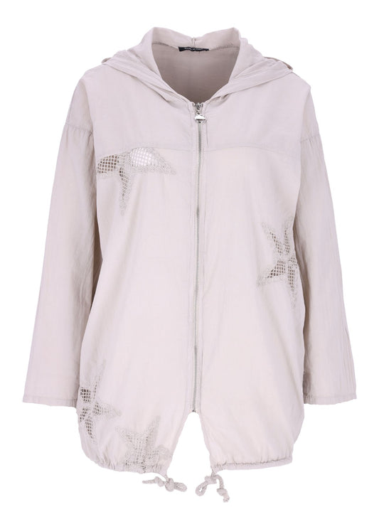 Damen Shirtjacke mit Kapuze