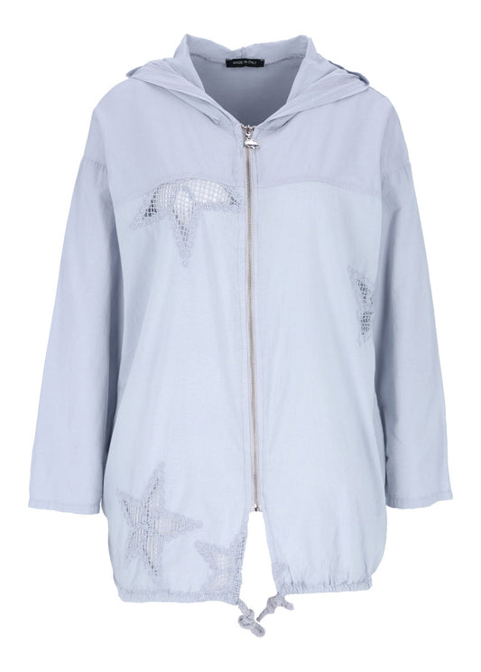 Damen Shirtjacke mit Kapuze