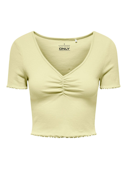 Damen ONLBETTY S/S V-NECK TOP